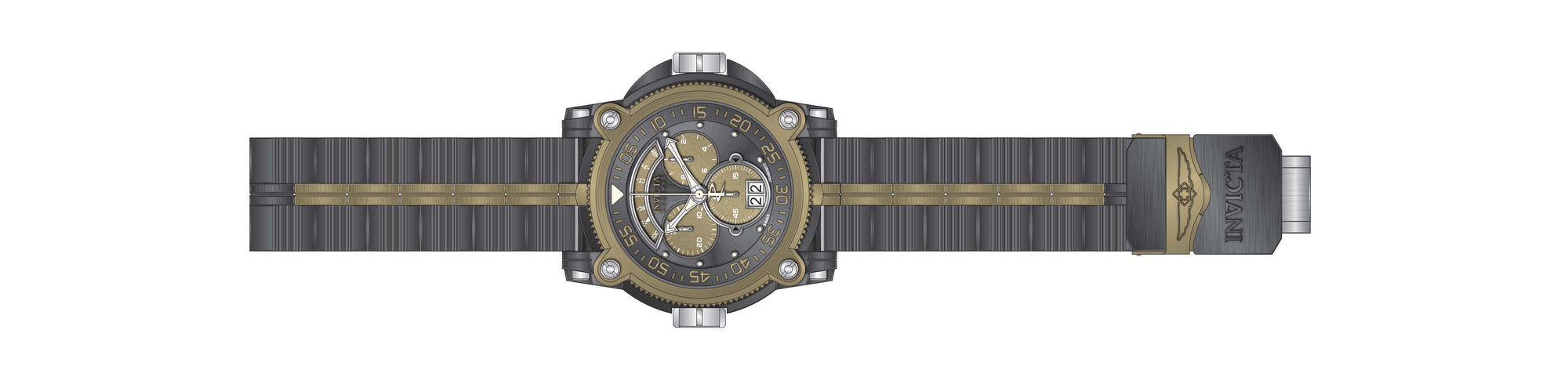 Parts for Invicta Sea Hunter Warrior Men 37002
