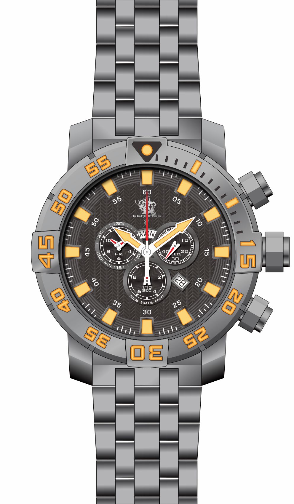 Band for Invicta Sea Base Men 38229