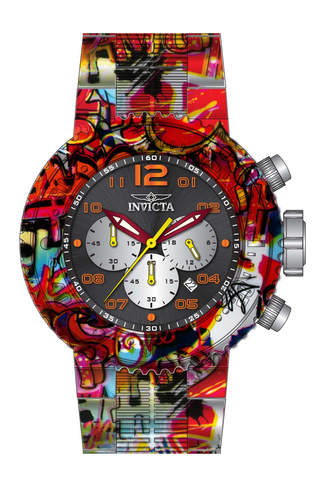 Band for Invicta Pro Diver Zager Exclusive Men 36775