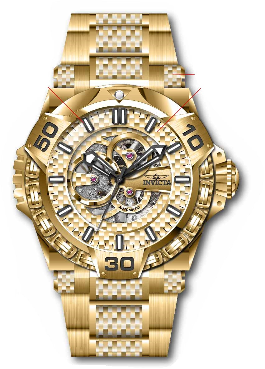 Band for Invicta S1 Rally Mammoth Men 38810