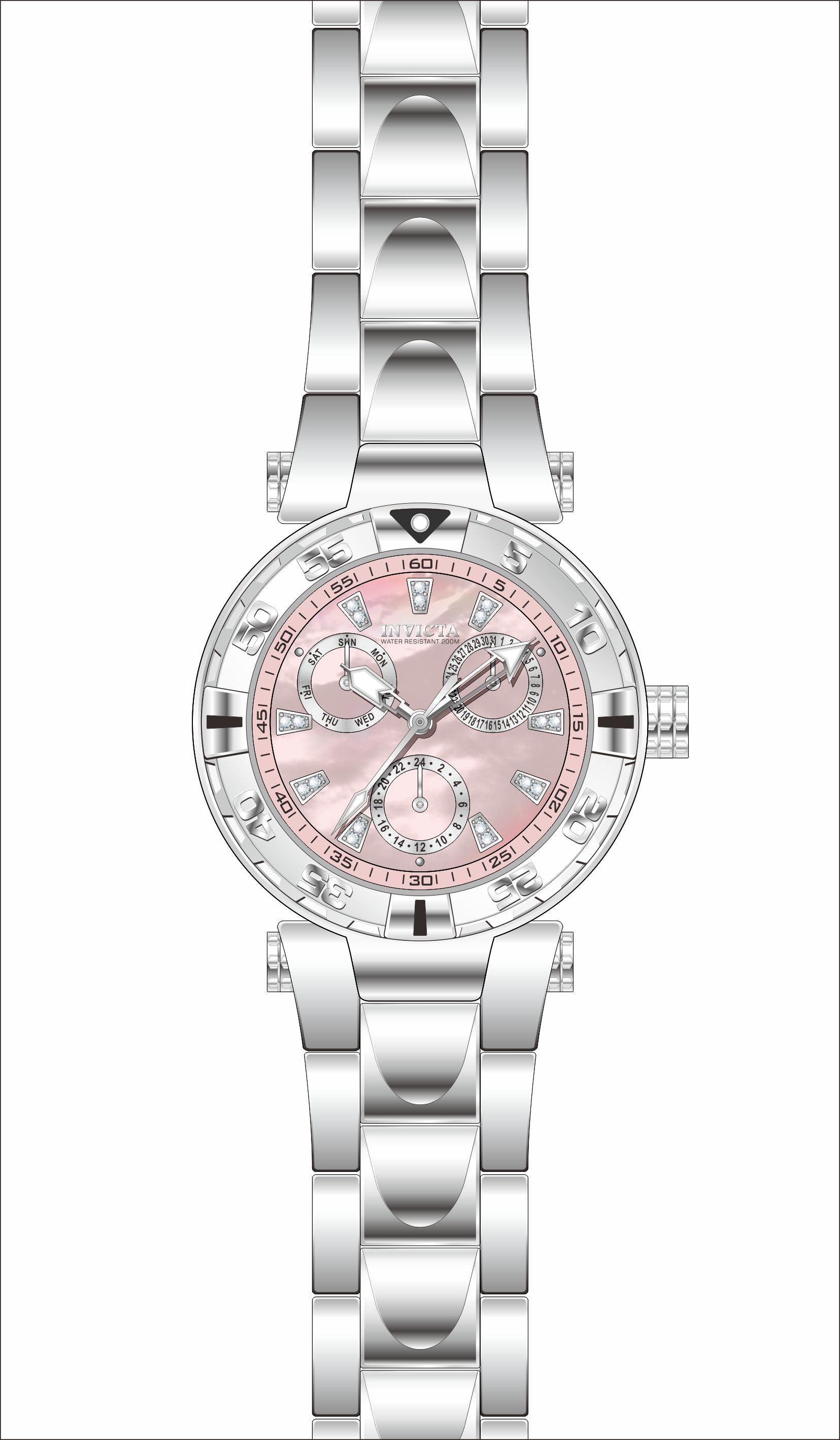 Band for Invicta Subaqua Lady 39226