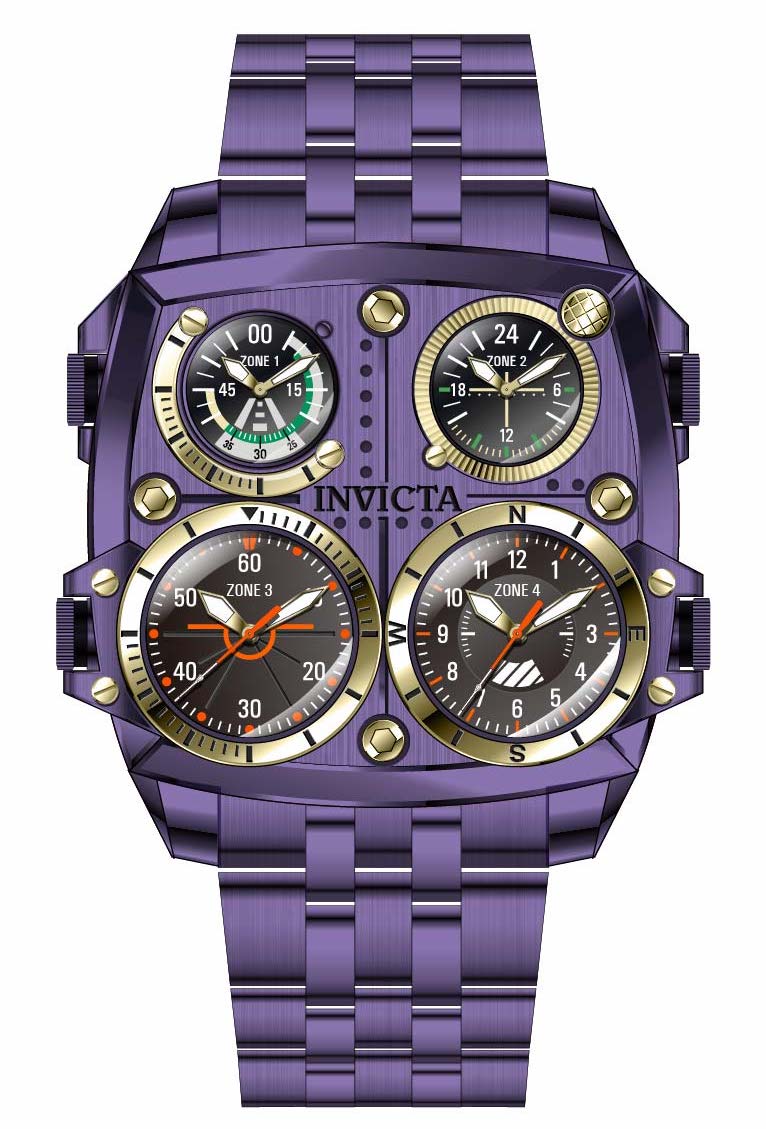 Band for Invicta Aviator Zulu Time Men 39280