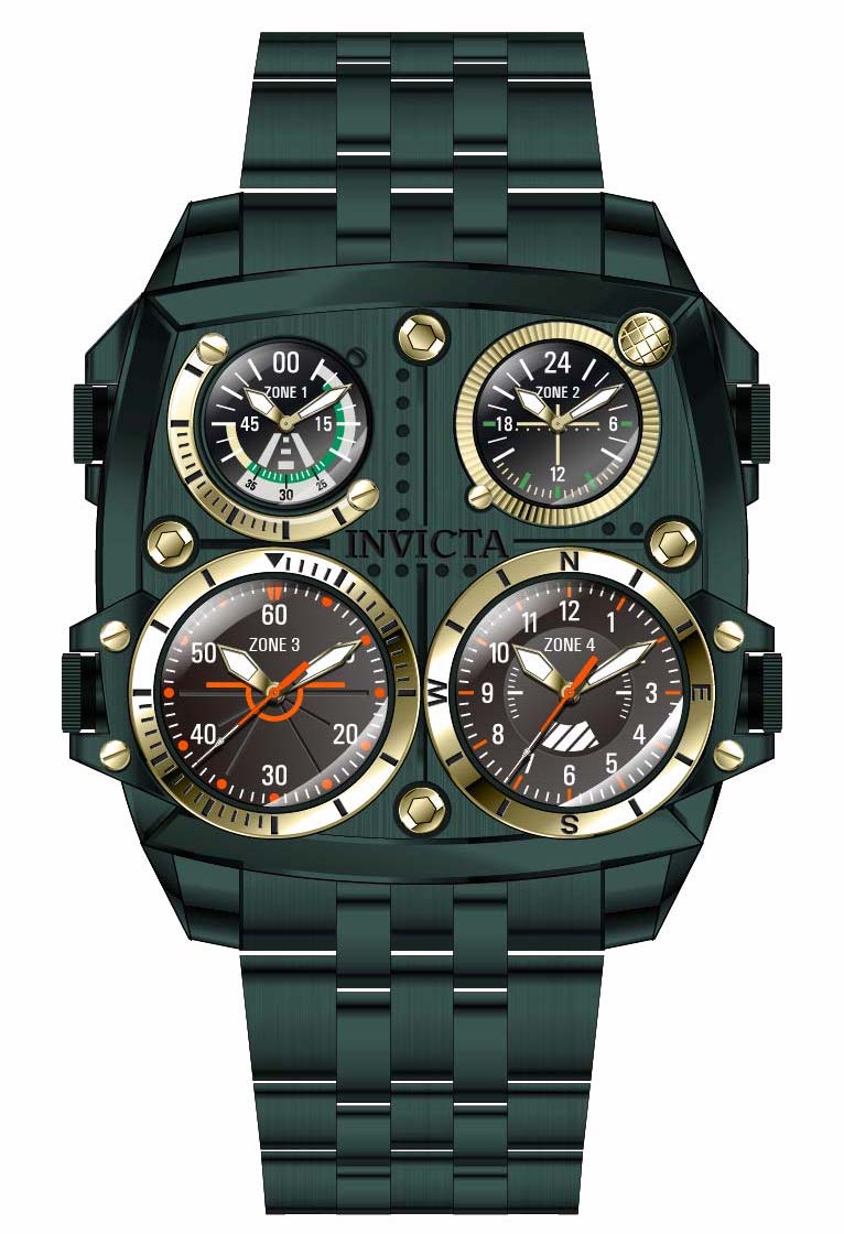 Band for Invicta Aviator Zulu Time Men 39281