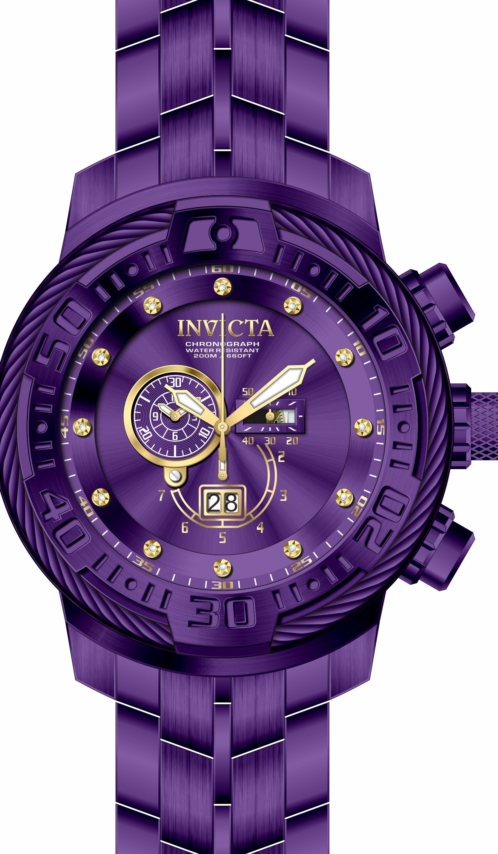 Band for Invicta Bolt Men Purple Label 39286