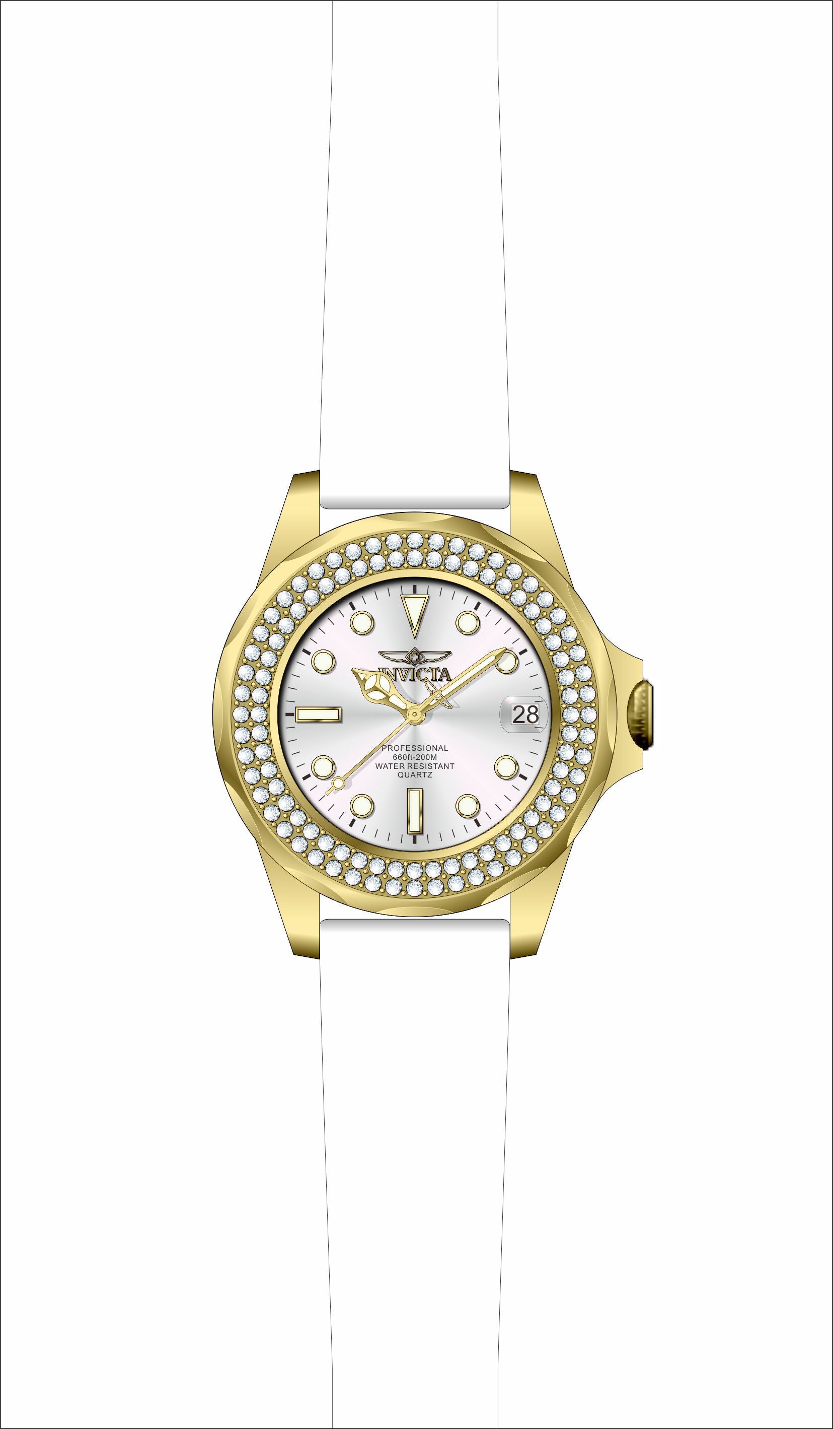 Band for Invicta Pro Diver Lady 39334