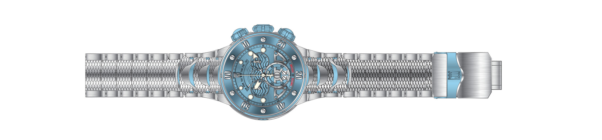 Band for Invicta JT Men 38249