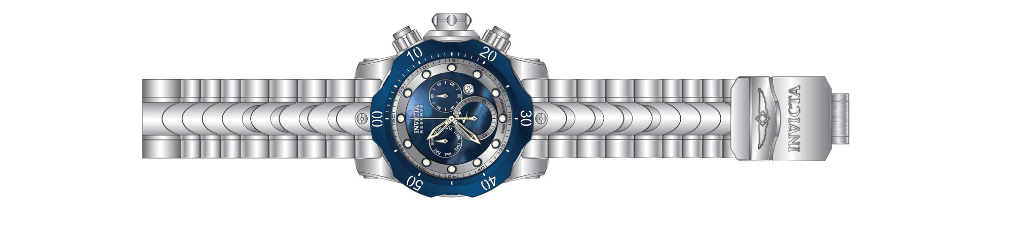 Band for Invicta Reserve Grand Venom Men 38352