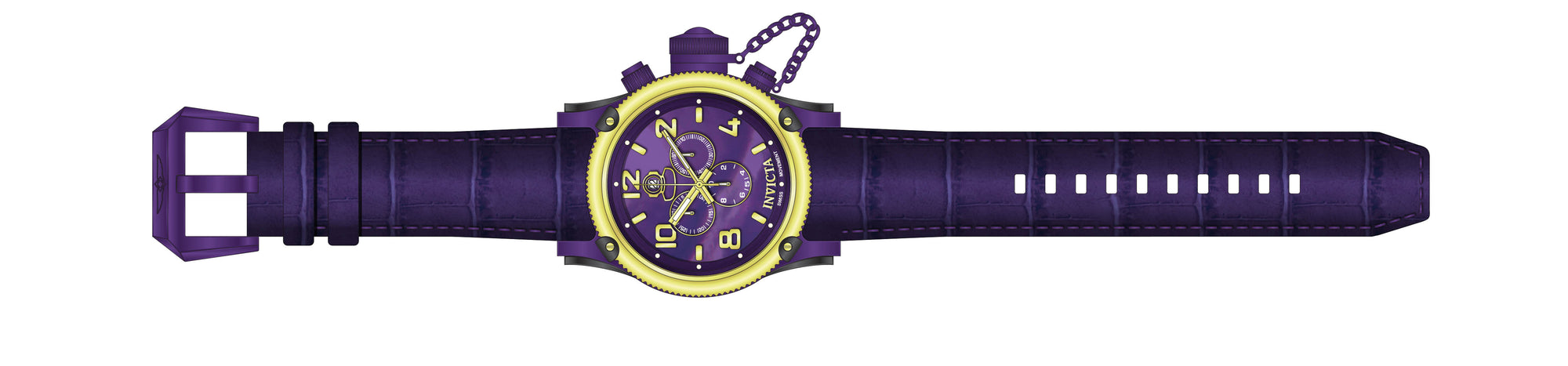 Band for Invicta Russian Diver Men Purple Label 39068