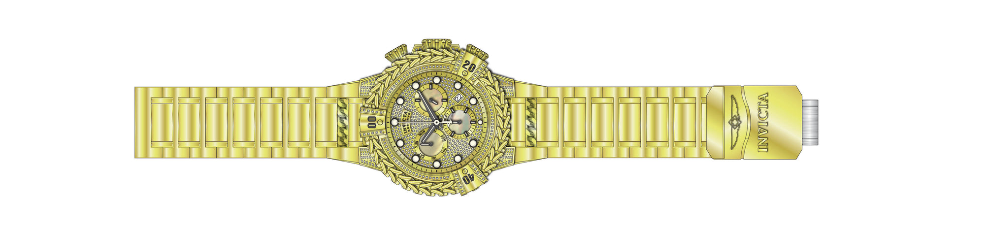 Band for Invicta Reserve Herc Men 39057