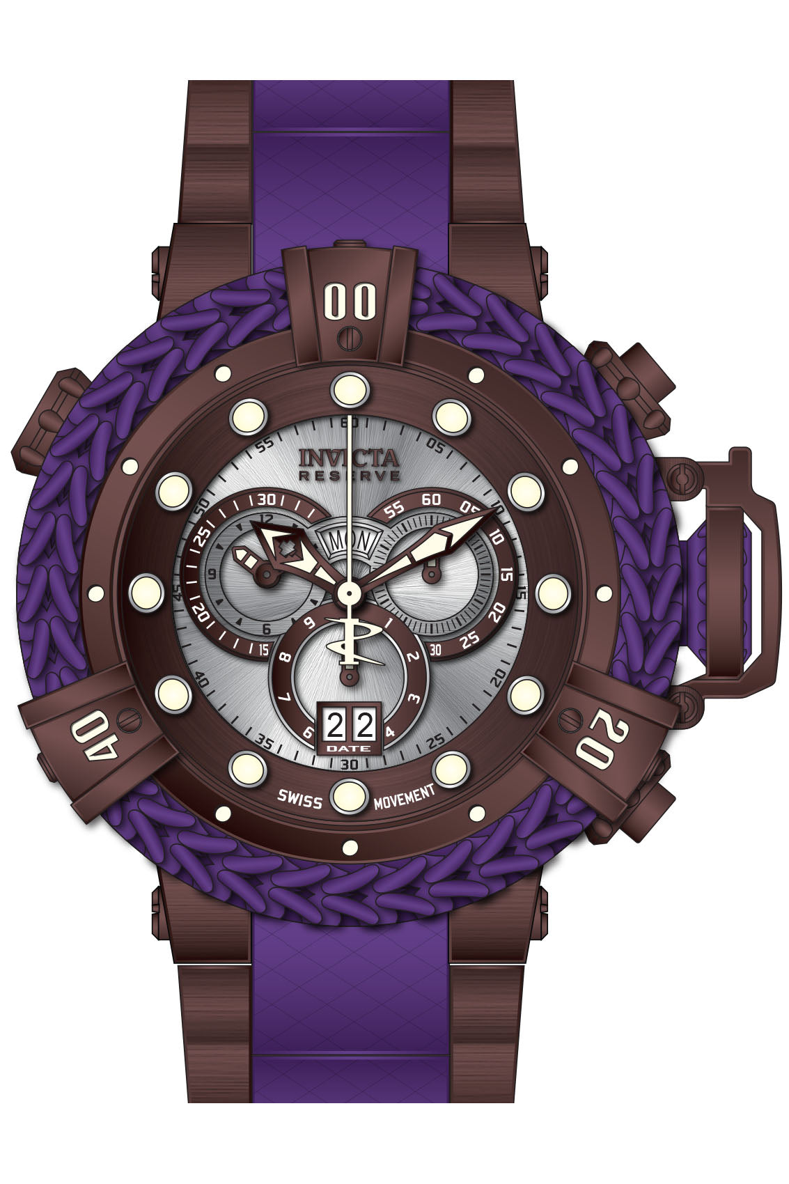 Band for Invicta Reserve Herc Men 38991