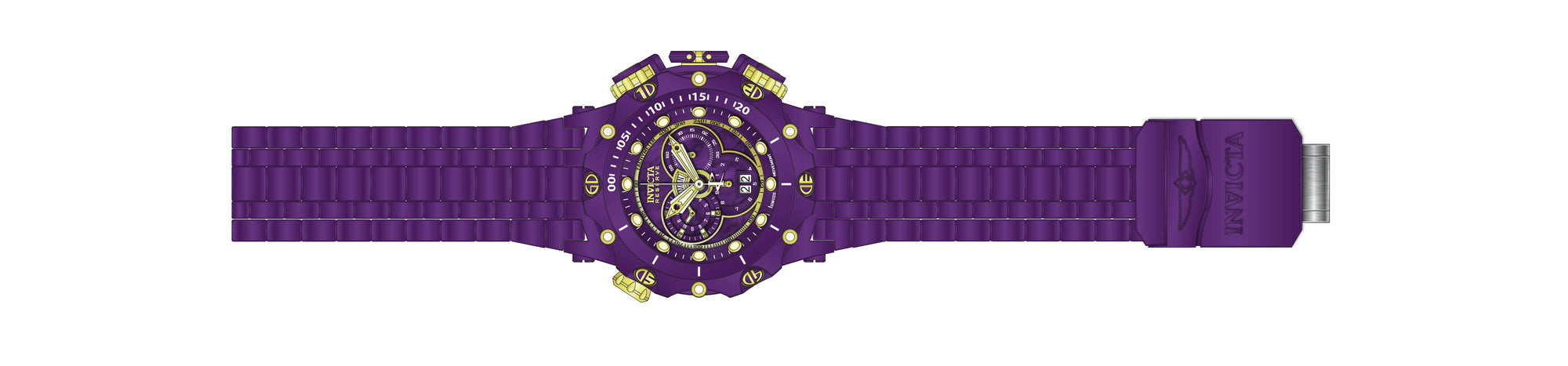 Band for Invicta Reserve Venom Men Purple Label 38723