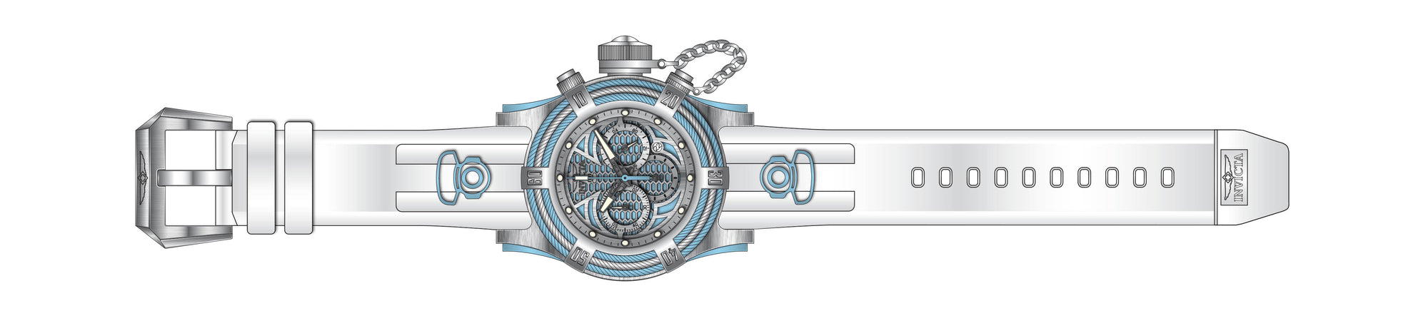 Band for Invicta Russian Diver Men 38244