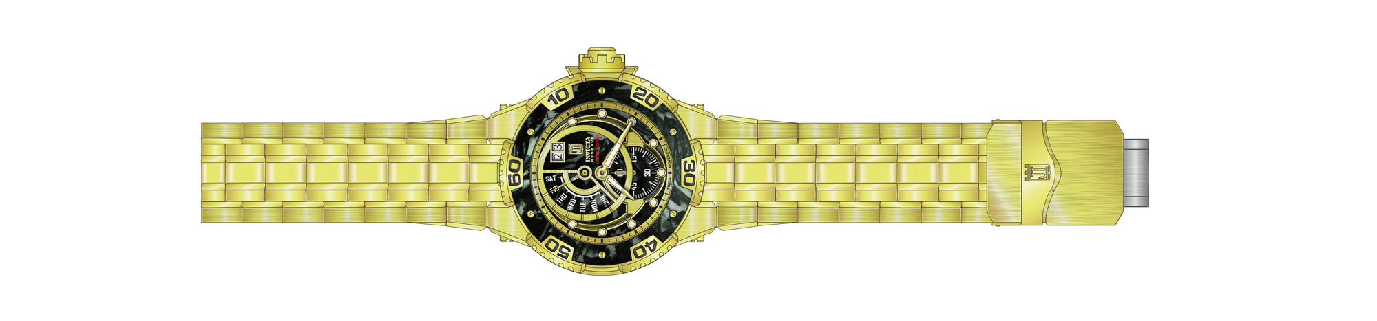 Band for Invicta JT Men 38255