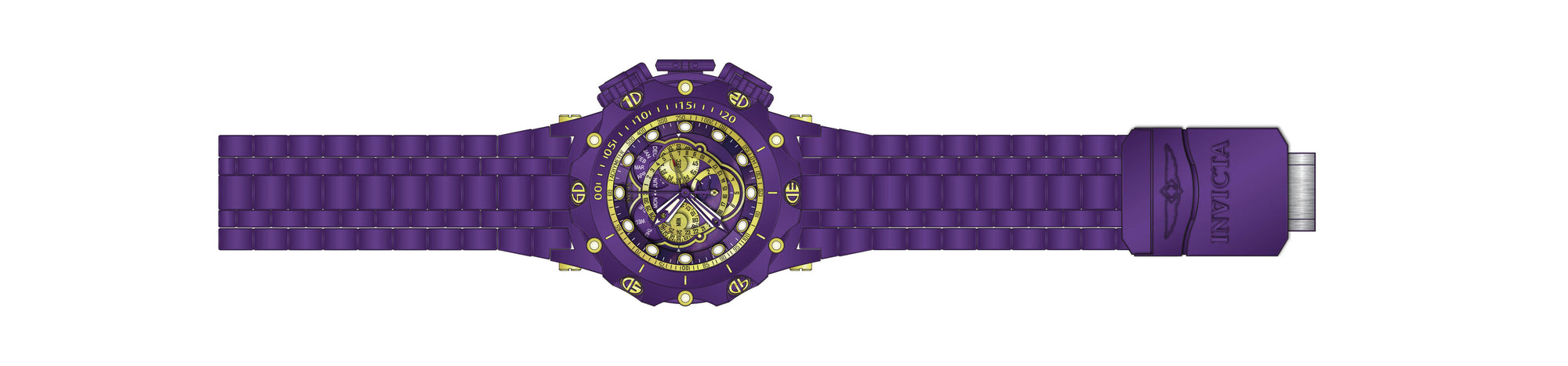 Band for Invicta Reserve Venom Men Purple Label 39264