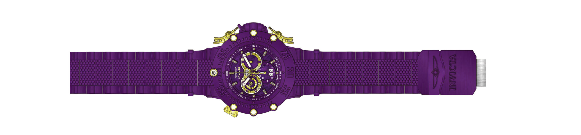 Band for Invicta Subaqua Men Purple Label 38715