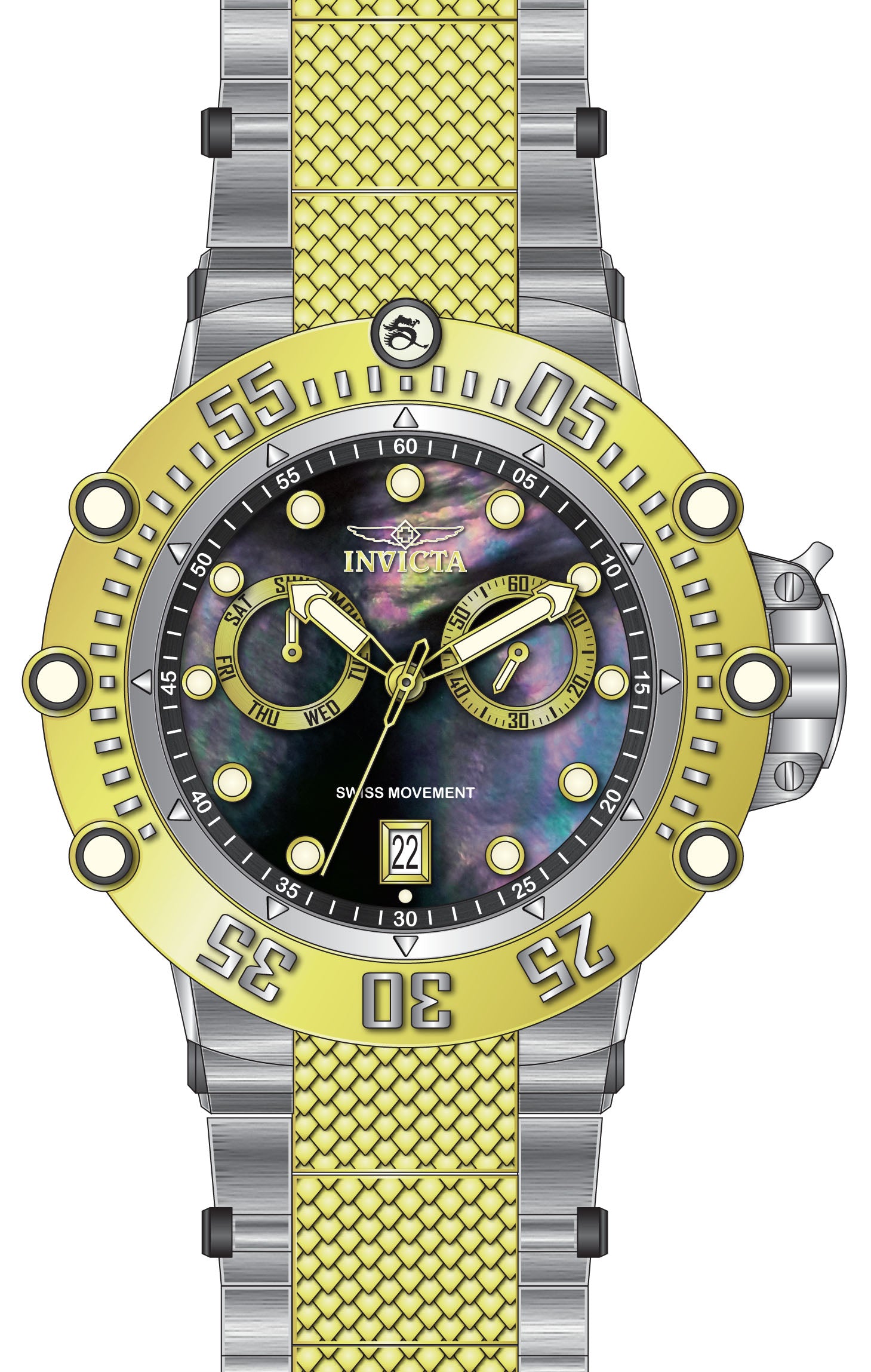 Parts for Invicta Subaqua Men 40071