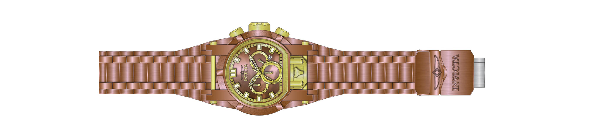 Band for Invicta Bolt Bolt Zeus Magnum Men 39548