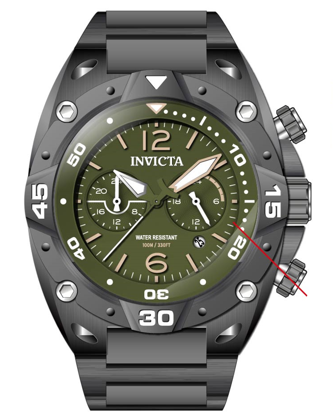 Parts for Invicta Aviator Men 40268