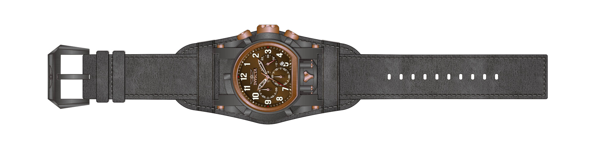 Band for Invicta Bolt Bolt Zeus Magnum Men 40111