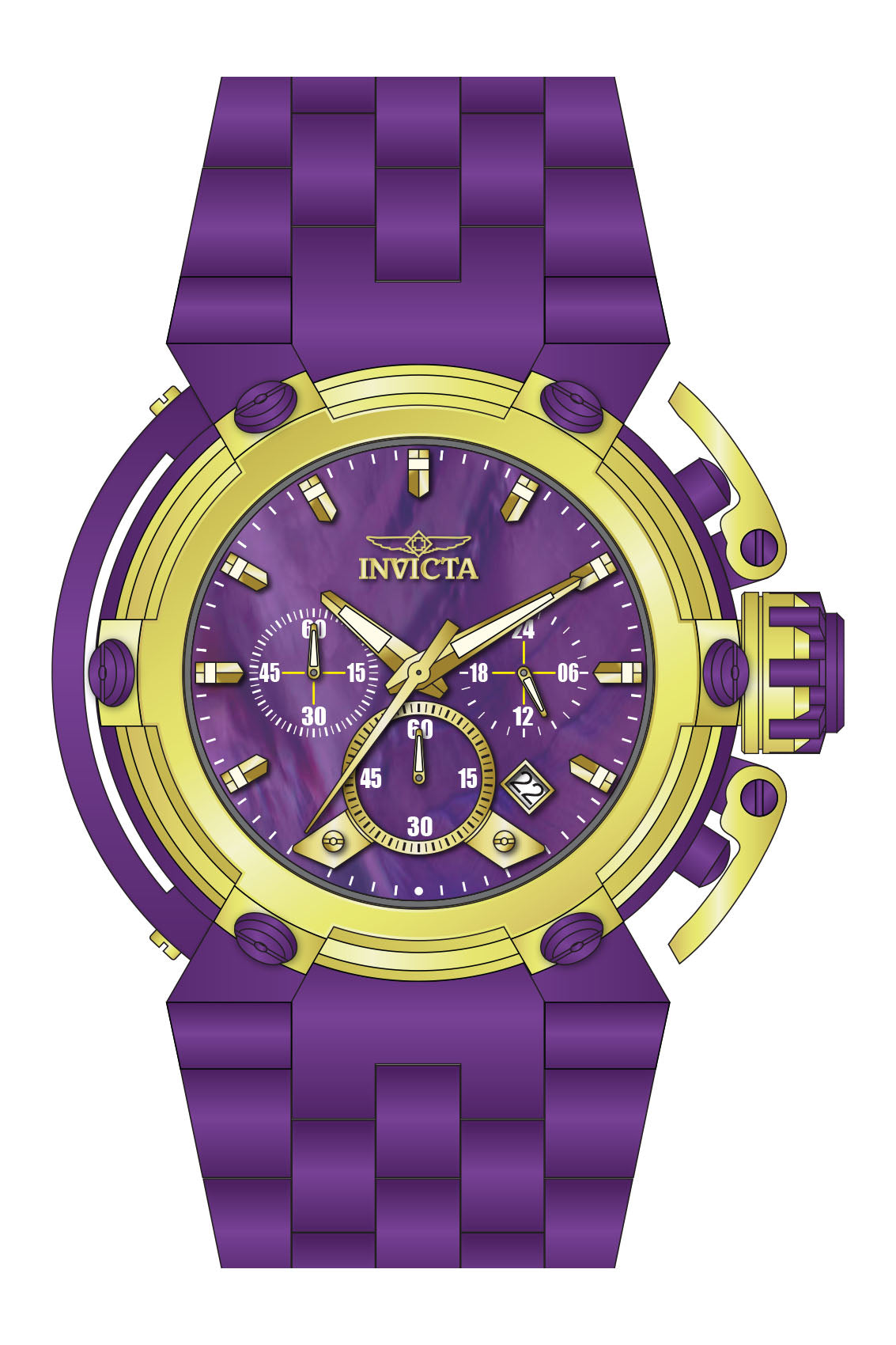 Band for Invicta Coalition Forces X-Wing Men Purple Label 40114