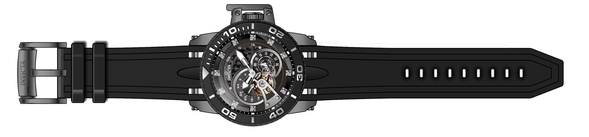 Band for Invicta Pro Diver SCUBA Men 36117