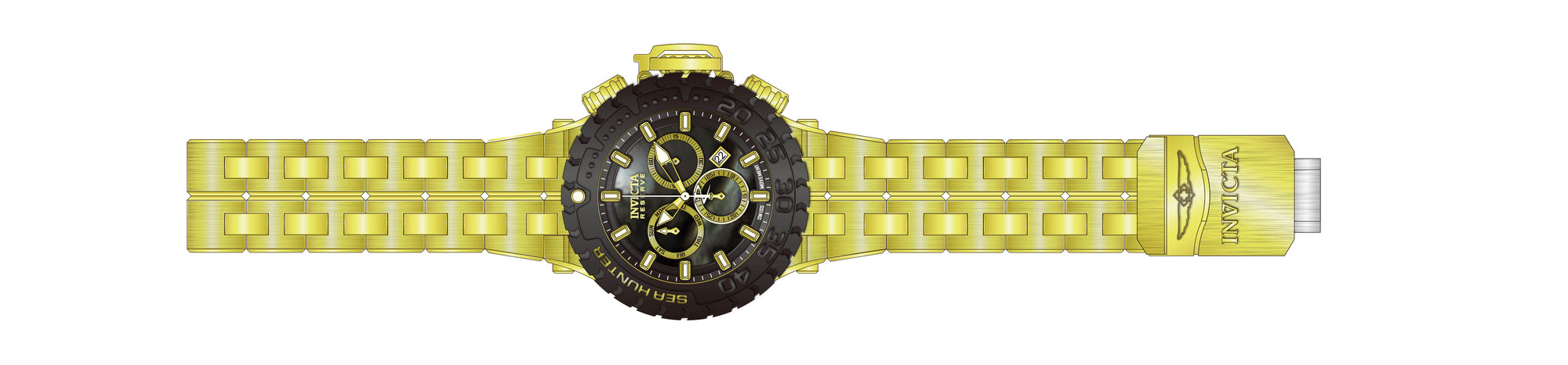 Band for Invicta Sea Hunter Men 39959