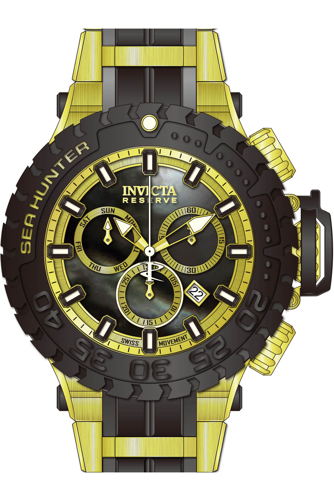 Band for Invicta Sea Hunter Men 41006