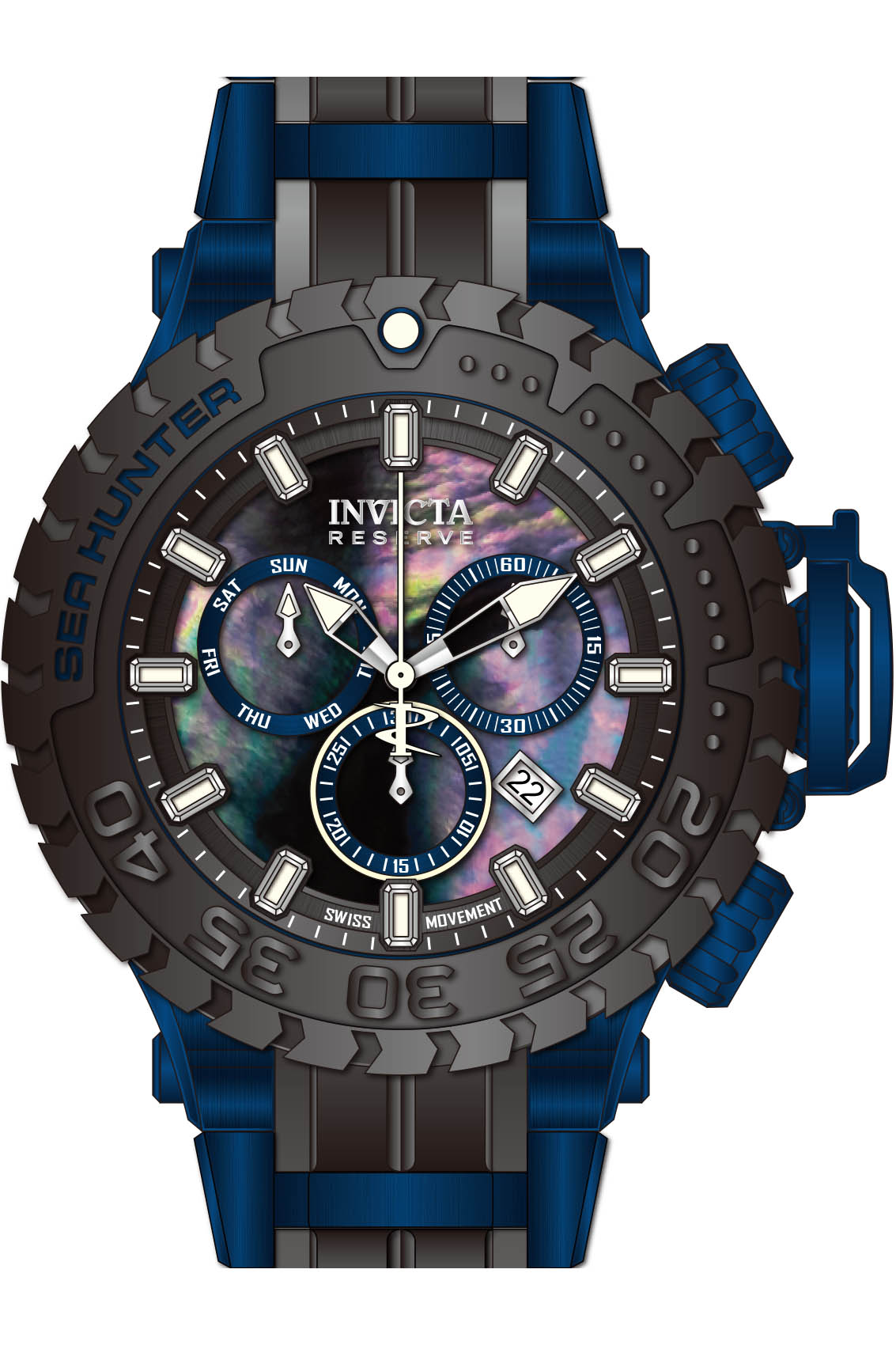 Band for Invicta Sea Hunter Men 41012