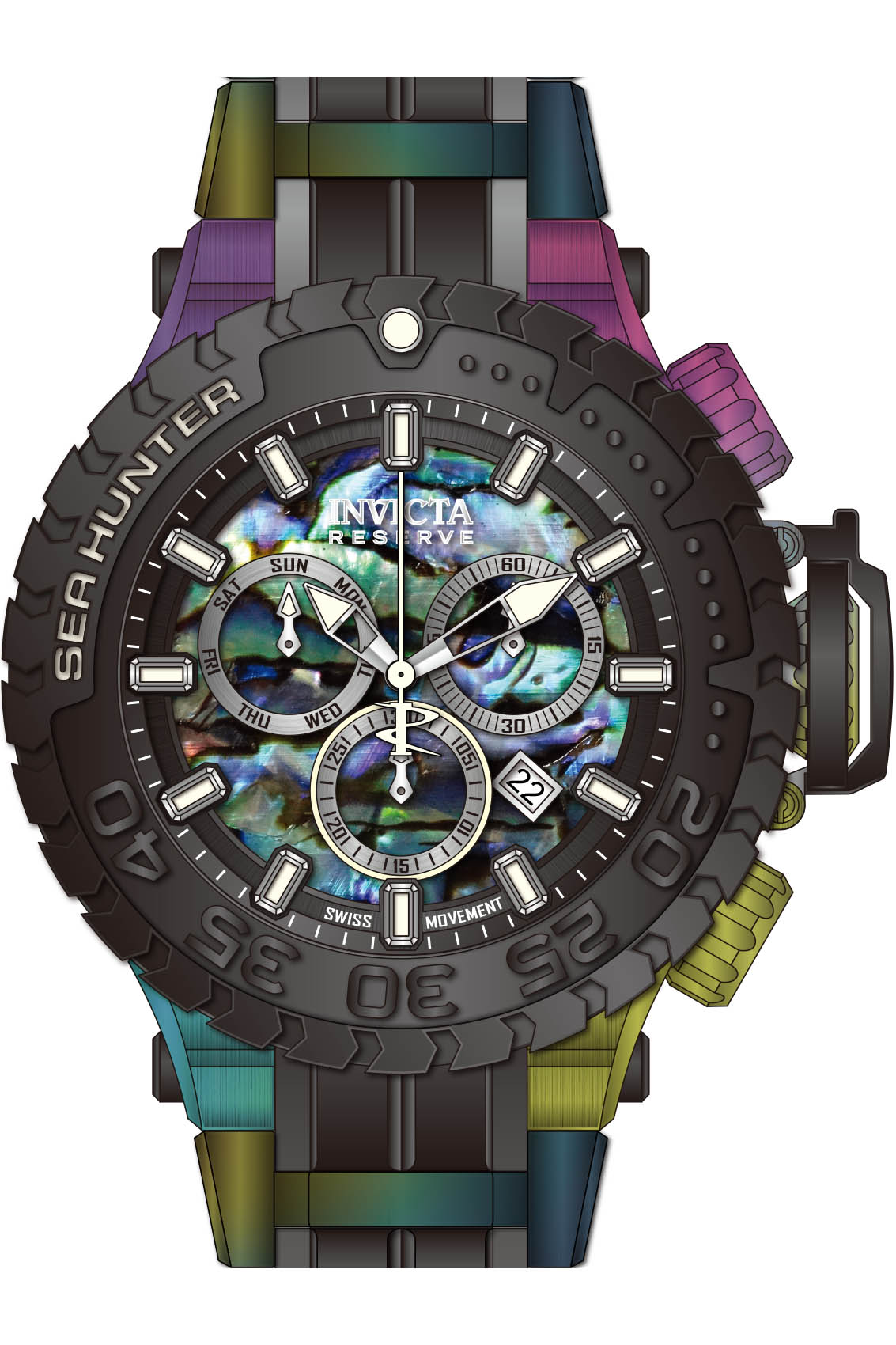 Band for Invicta Sea Hunter Men 41015