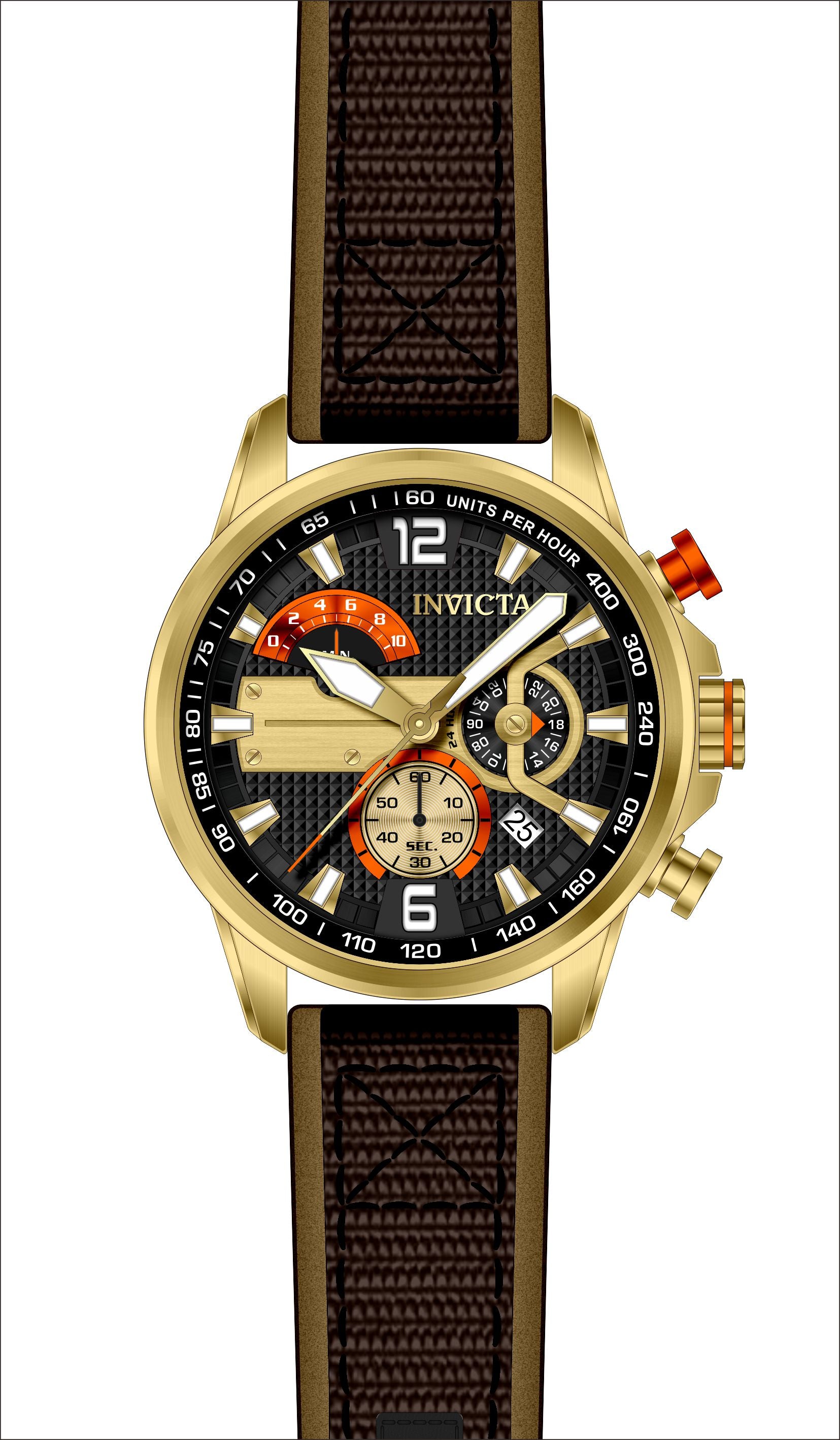 Band for Invicta Aviator Men 41689