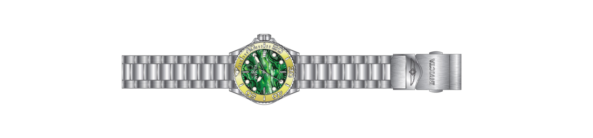 Band for Invicta Grand Diver Lady 40148