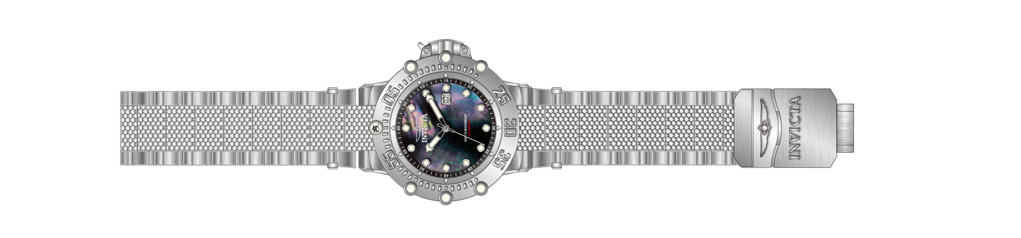 Band for Invicta Subaqua Men 40068