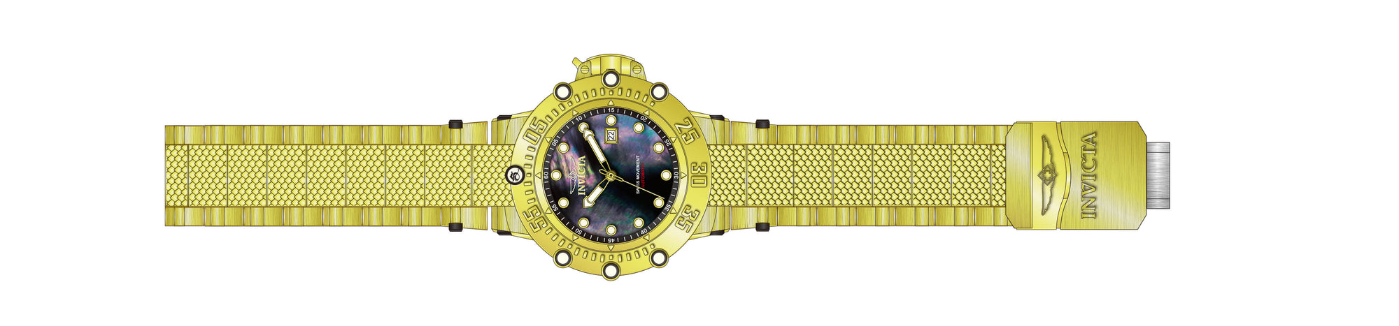 Band for Invicta Subaqua Men 40069