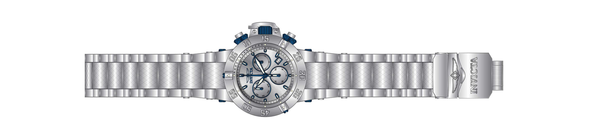 Band for Invicta Subaqua Noma III Men Platinum Label 40452