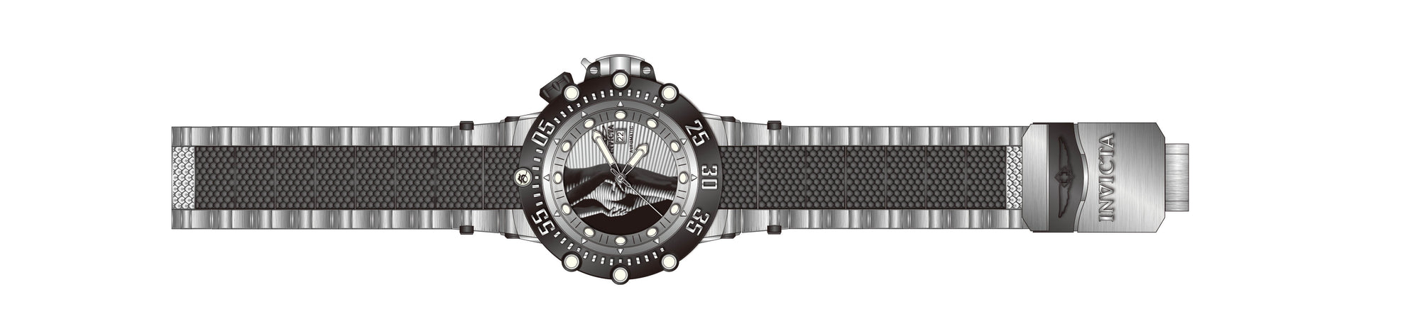 Band for Invicta Subaqua Noma VII Men 40582
