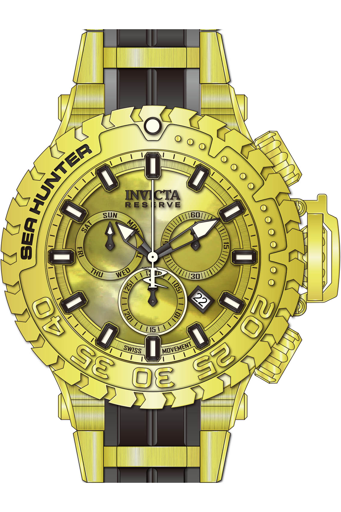 Band for Invicta Sea Hunter Men 41011