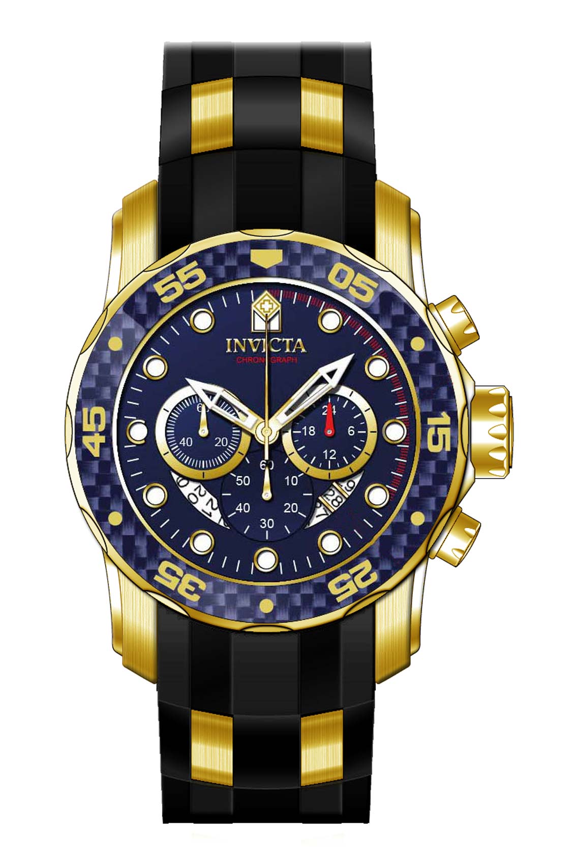 Band for Invicta Pro Diver Zager Exclusive Men 35416
