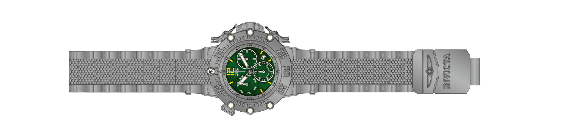 Band for Invicta Subaqua Noma VII Men 43656