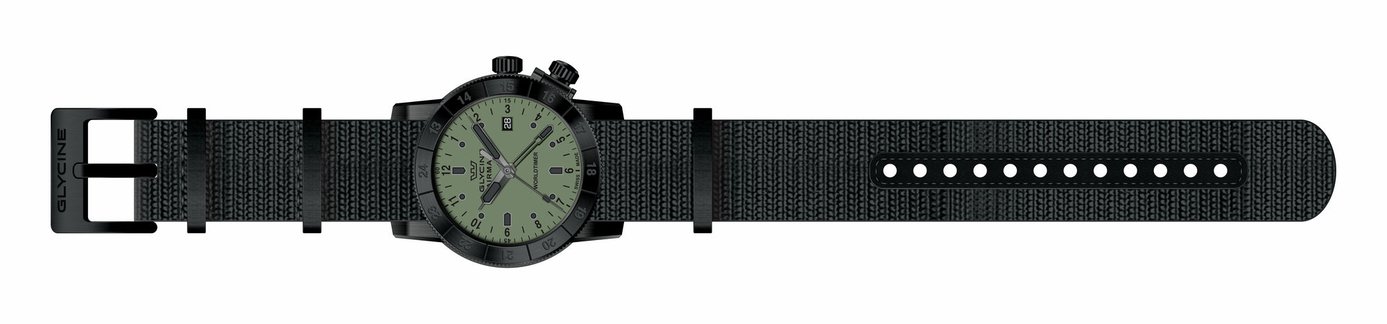 Band for Glycine Airman 42 Dual Time Quartz GL1024