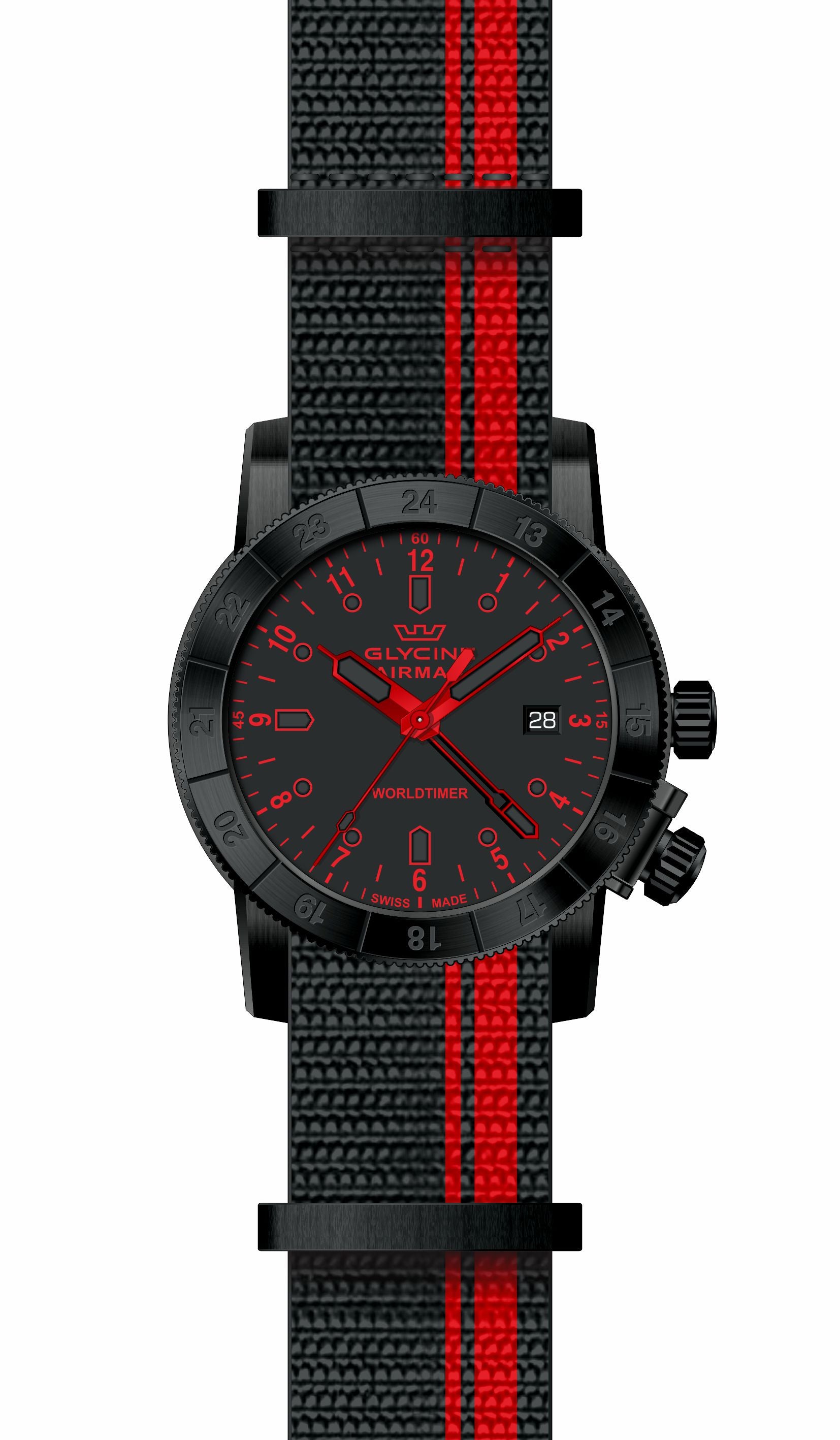 Parts for Glycine Airman 42 Dual Time Quartz GL1028