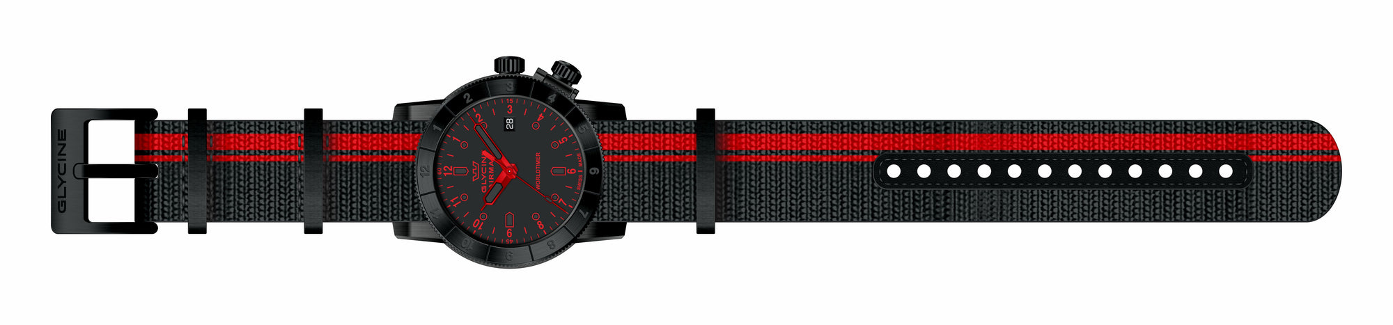 Band for Glycine Airman 42 Dual Time Quartz GL1037