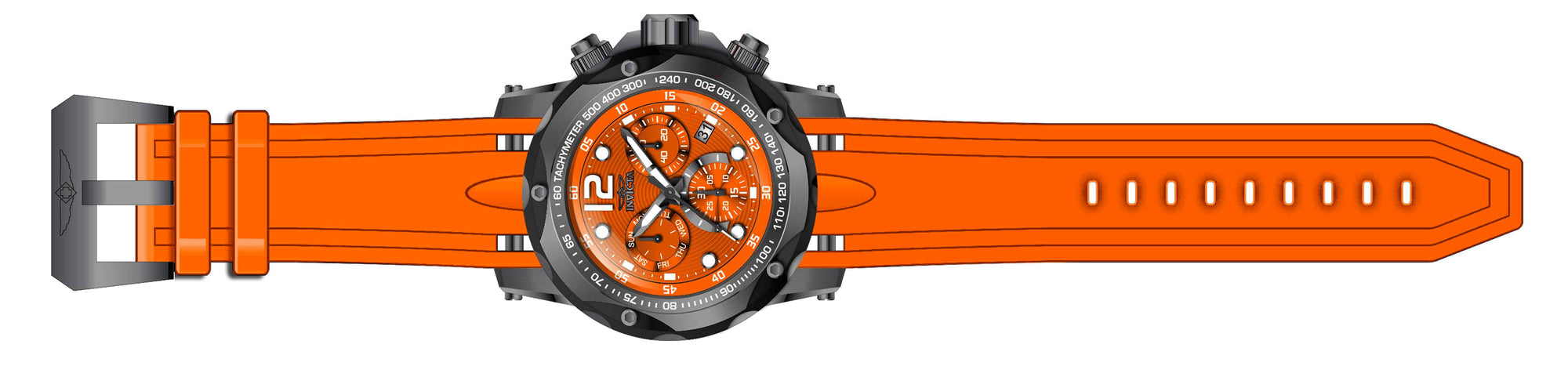 Parts for Invicta Speedway LATAM Exclusive Men 40355