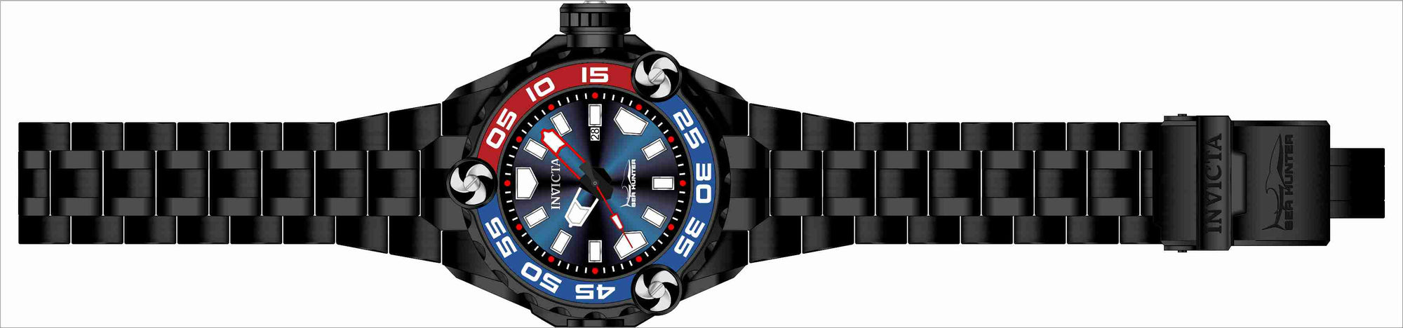 Band For Invicta Sea Hunter  Men 44864