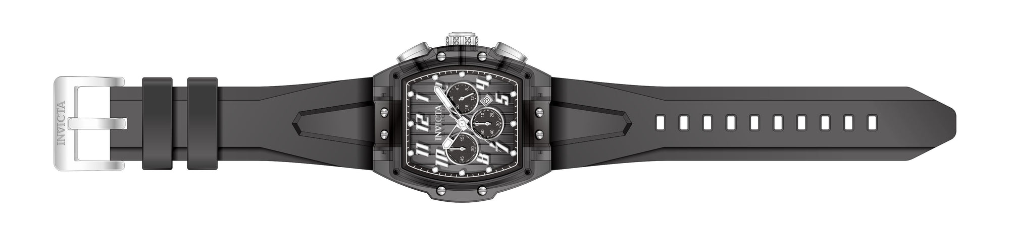 Band For Invicta S1 Rally  Men 45480