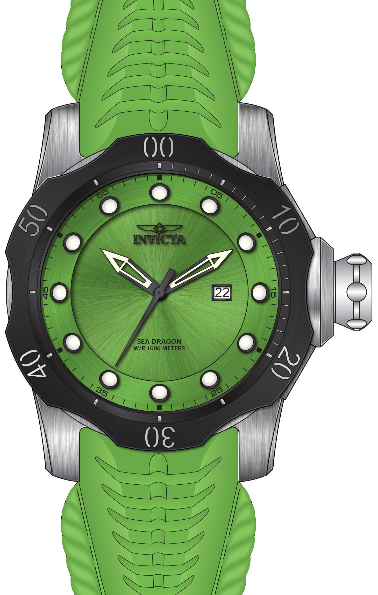 Band For Invicta Venom  Men 45495