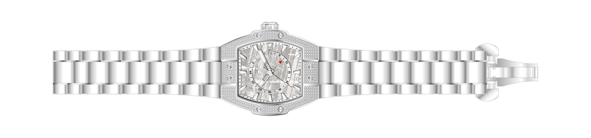 Band For Invicta S1 Rally  Men 45698