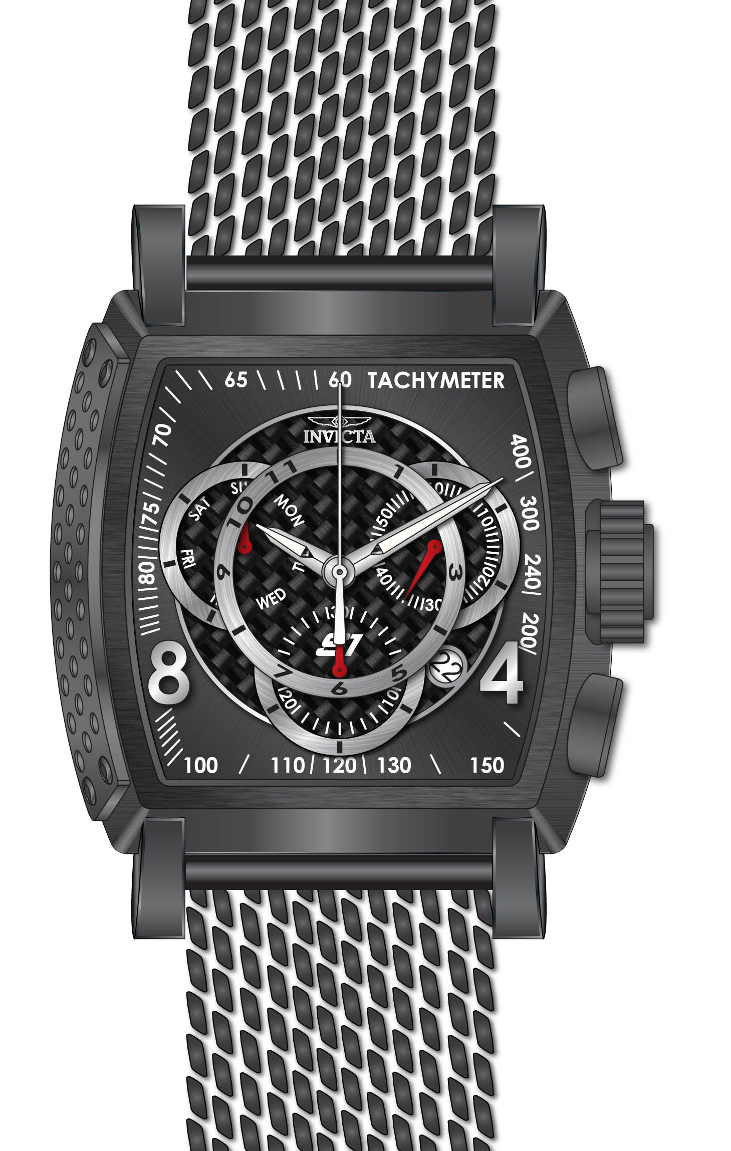 Band For Invicta S1 Rally  Men 46010