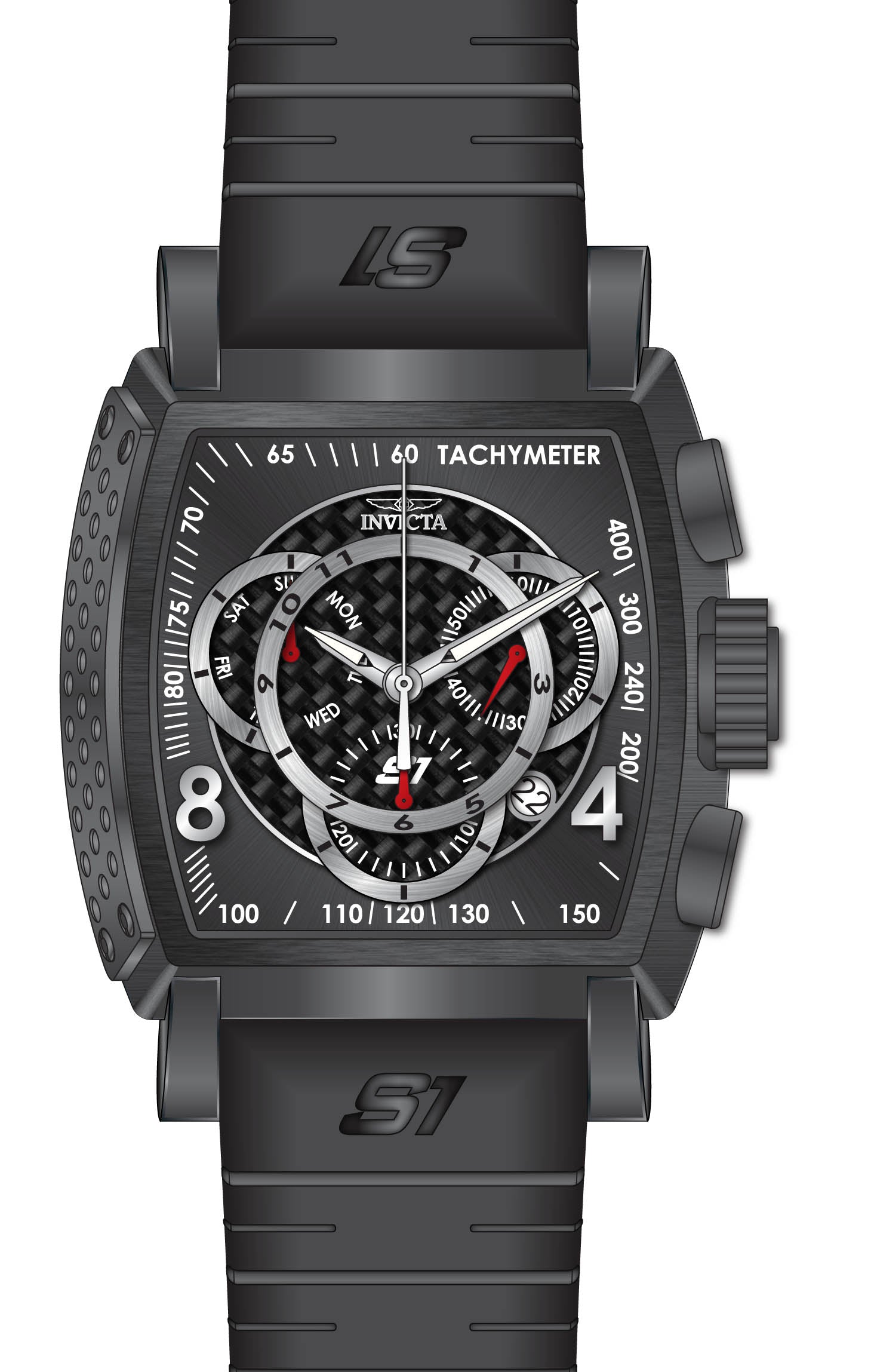 Band For Invicta S1 Rally  Men 46020