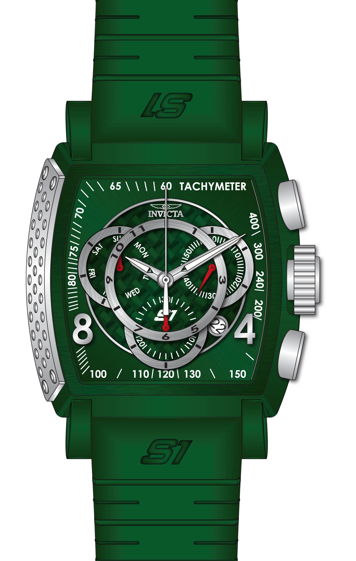 Band For Invicta S1 Rally  Men 46029