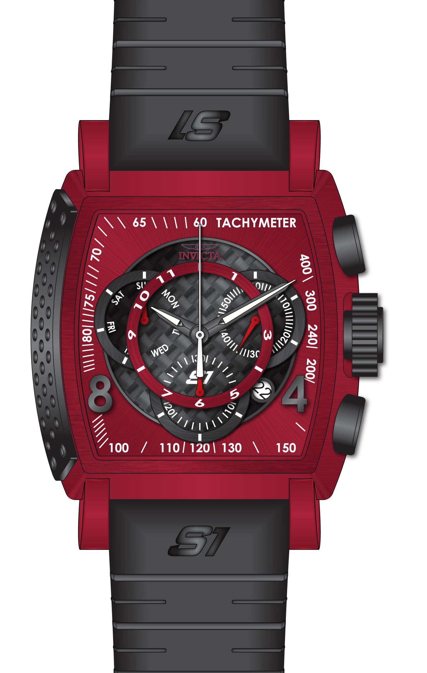 Band For Invicta S1 Rally  Men 46030